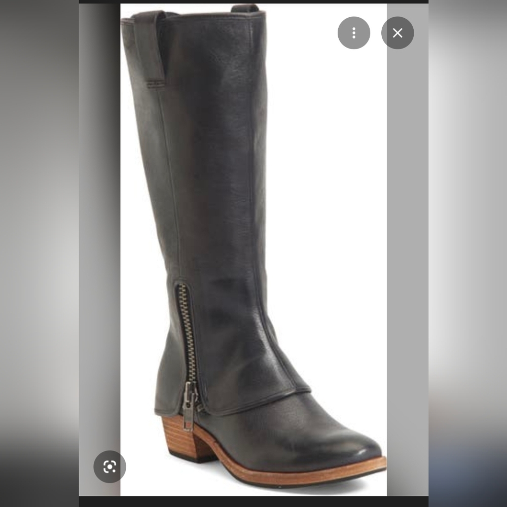 Kork Ease lack Leather Knee-High Riding  Boot.  Like New.  Worn Once.  With.Box